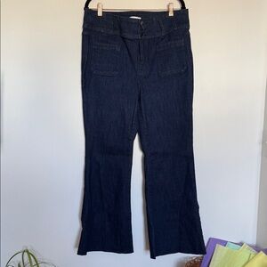 Lane Bryant Flare Dark Wash High Rise Jeans